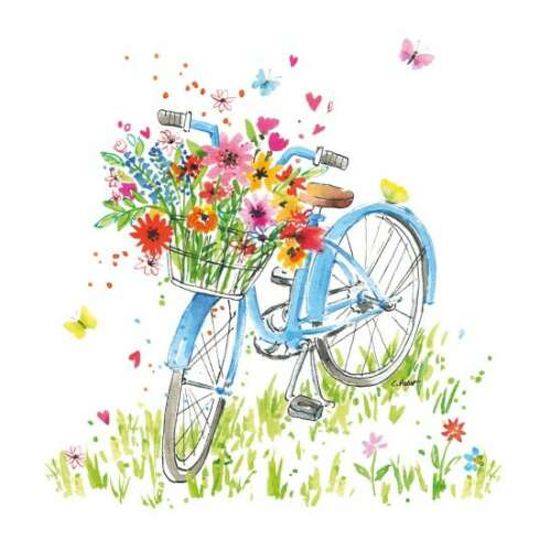 PPD.C1334408 Ride my Bike papírszalvéta 33x33cm,20db-os 80611234