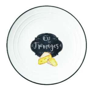 Kitchen Basics 16 cm-es porcelán desszerttányér sajtos mintával - Tányér