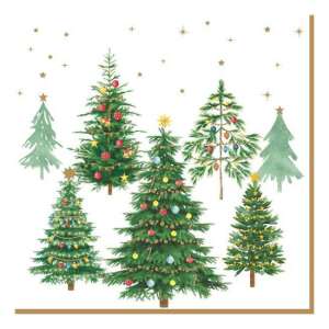 R2S.414FTRE Papírszalvéta 33x33cm, 20db-os, Festive Trees 80611363 - Szalvéta