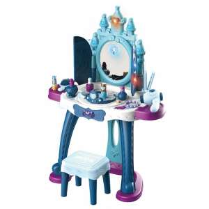 Gyermek zenélő fésülködőasztal jégvilág fénnyel és székkel BABY MIX 80611386 Baby Mix