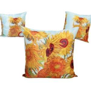 Van Gogh Napraforgók díszpárna, 45x45cm, poliészter - Díszpárna