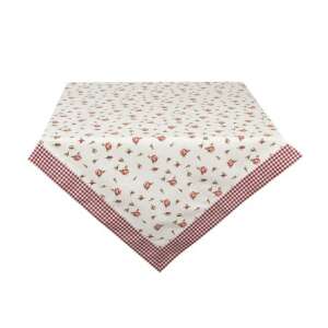 CLEEF.ROR05 150x250cm pamut asztalterítő romantikus rózsás mintával - Clayre & Eef