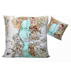 Mucha Téli díszpárna, 50x50cm, poliészter - Díszpárna