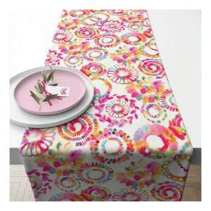 Fantasy Circles asztali futó, 40x150cm, 100% pamut, színes körök mintával - Ambiente