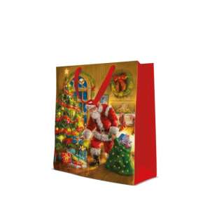 P.W.AGB2012005 Santa is here papír ajándéktáska large 26,5x33,5x13cm 80612054 - Művészet & Hobbi