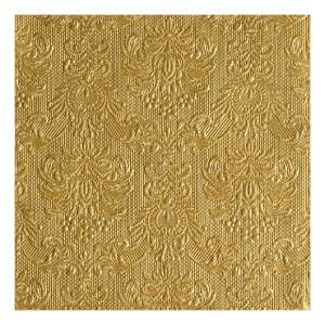 Elegáns Arany Domborműves Papírszalvéta - 15 db - 40x40 cm