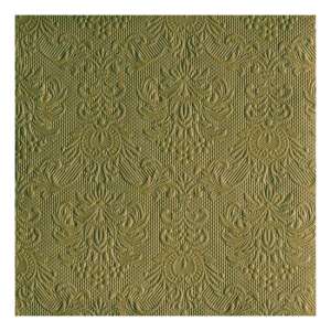 Elegáns Olívazöld Papírszalvéta - 15 db, 40x40 cm