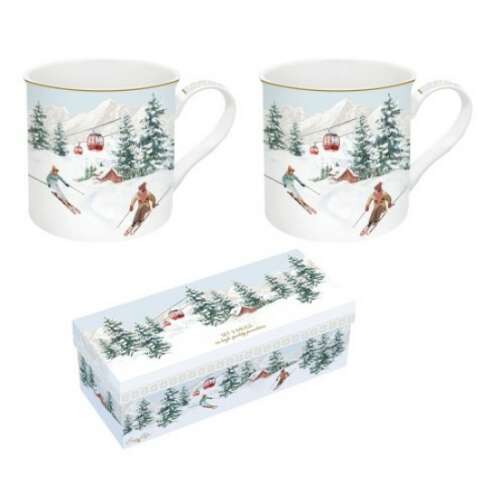 R2S.171CHAL Porcelán bögreszett 2db-os, 300ml, dobozban, Chalet 80612336