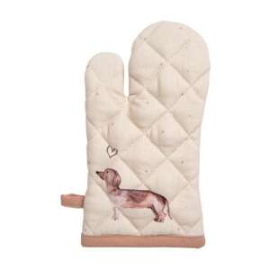 CLEEF.DHL44 Edényfogó kesztyű 18x30cm, 100% pamut, Dachshund Love 80612894 - Konyha & Étkezés