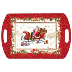 R2S.A28100CHME Műanyag tálca 52x35cm, Christmas Memories 80613169 - Tálca