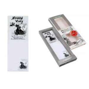 H.C.022-0221 Mágneses notesz 6x18cm, fekete macskás 80613180 - Notesz & Jegyzetfüzet