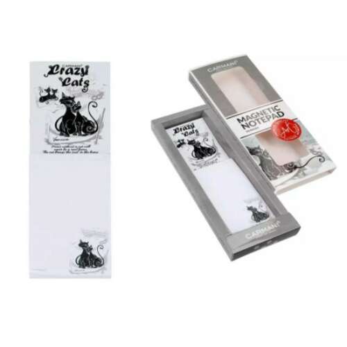 H.C.022-0221 Mágneses notesz 6x18cm, fekete macskás 80613180