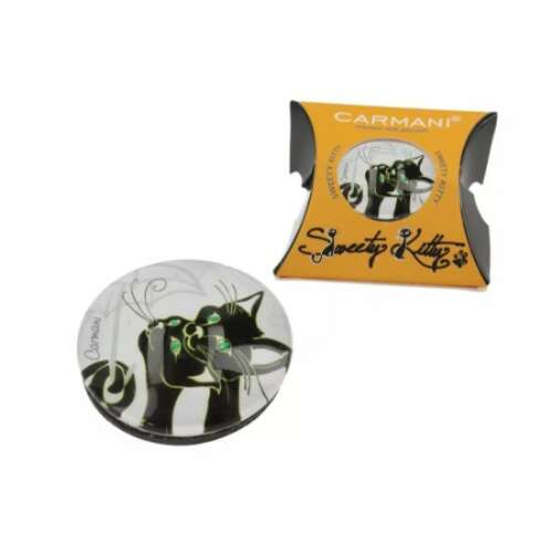 Carmani Sweetyp Kitty fekete macskák hűtőmágnes