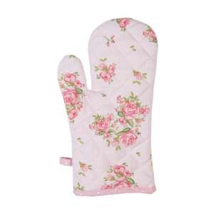 CLEEF.SWR44K Edényfogó kesztyű, Sweet Roses minta, rózsaszín, hőálló, konyhai kesztyű, gyerek méret - Konyha & Étkezés