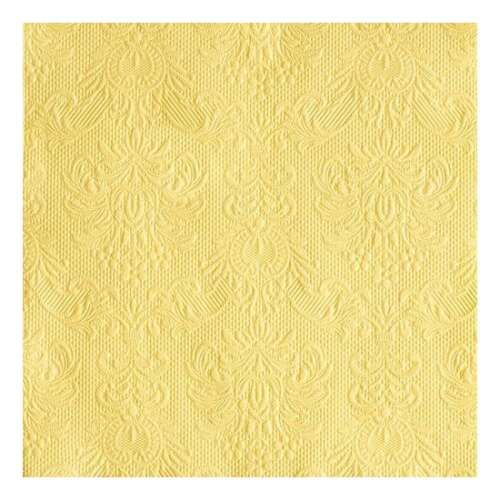 Elegance vanília dombornyomott papírszalvéta, 33x33cm, 15 db-os