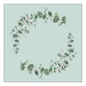 Eukaliptusz ág zöld papírszalvéta, 20 db-os - Szalvéta