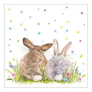 Húsvéti parti szalvéta nyuszi mintával - Szalvéta