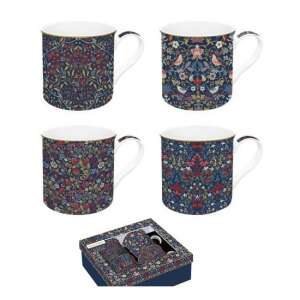 4 db-os Atmosphere Floral Chnitz porcelán bögre szett, 300ml-es bögrék dobozban - Bögre