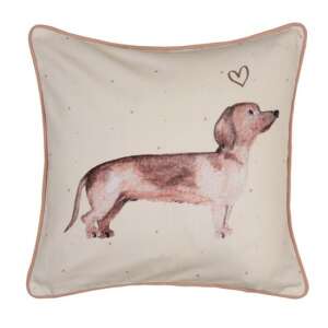CLEEF.DHL21 40x40cm Dachshund Love pamut párnahuzat - Clayre & Eef