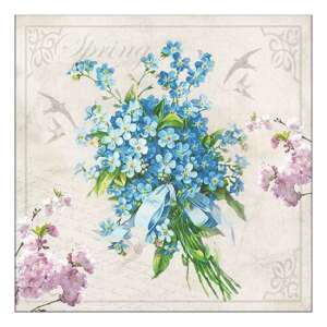 Laura tavaszi virágmintás papírszalvéta, 20 darabos - Háztartási papírtermék