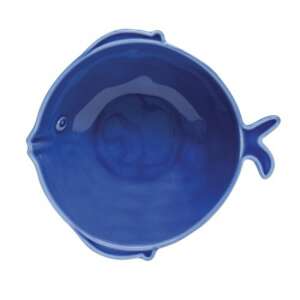 Kék hal alakú porcelán tál, Sea Friends kollekció - Tál