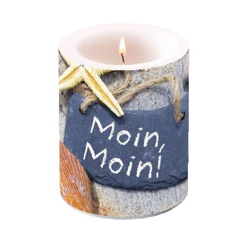 Moin Moin illatú gyertya kagyló és tengericsillag mintával