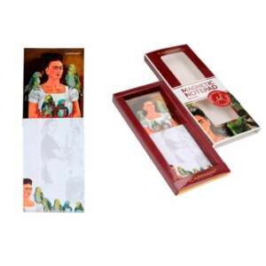 Carmani mágneses notesz Frida Kahlo és papagájok mintával - Notesz & Jegyzetfüzet