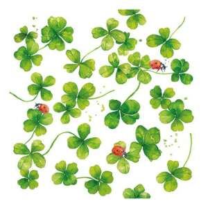 Luck papírszalvéta lóhere mintával - Szalvéta