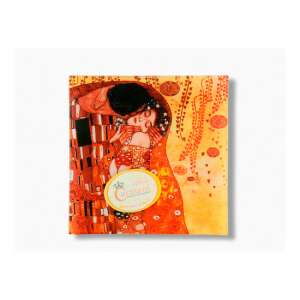 Klimt A csók üvegtányér, 13x13cm, Caramba márka - Tányér