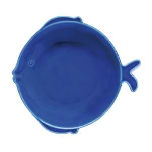 Kék porcelán hal alakú mélytányér, Sea Friends kollekció - Tányér