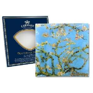 Carmani Művészek Festményei Mandulavirágzás Üvegtányér 13x13cm - Tányér
