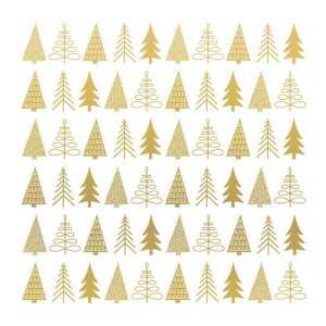 Pure Mood arany karácsonyi szalvéta karácsonyfa mintával, 20 db - Szalvéta