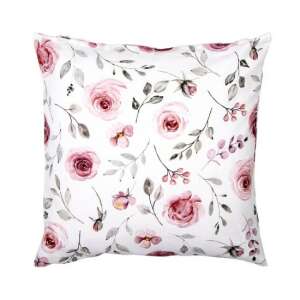 CLEEF.RUR21 40x40cm-es párnázóhuzat Rustic Rose virágmintával, 100% pamut - Clayre & Eef