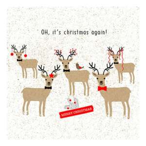 Karácsonyi szalvéta rénszarvas mintával - Háztartási papírtermék