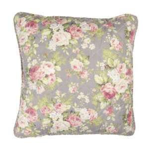 CLEEF.Q188.030 steppelt párnahuzat virágmintával, 50x50cm, polyester - Clayre & Eef