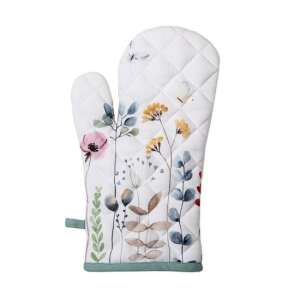 CLEEF.FOB44 Flowerbomb sütőkesztyű, 18x30cm, 100% pamut, virágmintás - Konyha & Étkezés