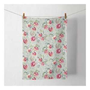 Zöld konyharuhá, piros almá mintával, 50x70cm, 100% pamut - Ambiente