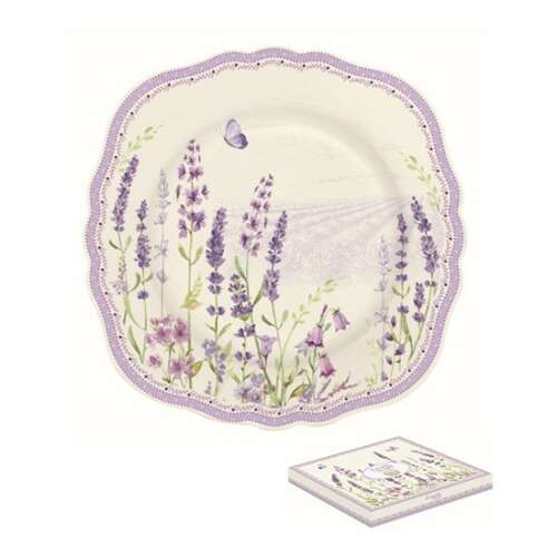 R2S Levendulamező Porcelán Desszert Tányér - 20 cm