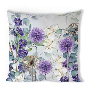 Lunaria Green 40x40cm párnahuzat virágmintával, 100% pamut - Ambiente