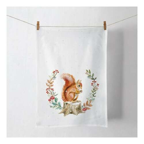 konyharuhátörlő mókás mókus mintával