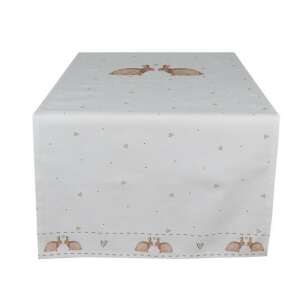 CLEEF.BSLC64 Asztali futó 50x140cm 100% pamut, Bunnies in Love - Clayre & Eef