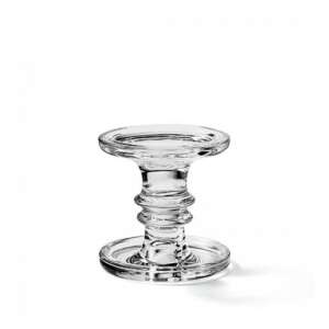 Üveg gyertyatartó, 11x11cm, szürke - Ambiente