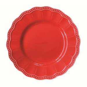 R2S.2882ELIR Elite piros porcelán desszerttányér 21cm - Tányér