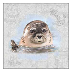 Fóka papírszalvéta, 20 db-os - Szalvéta