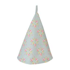 CLEEF.CHB48 Konyharuha 80cm, 100% pamut, Vidám Madár, kék és rózsaszín virágmintás konyharuh - Lakberendezés