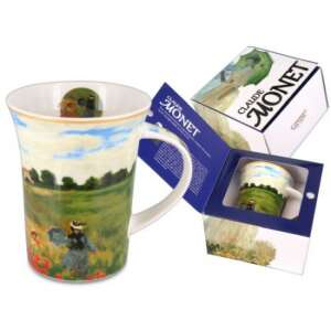 Monet Pipacsmező porcelán bögre, 350ml, Claude Monet festményével - Nonbrand Bögre
