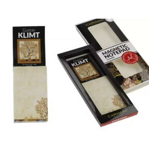 Gustav Klimt Életfa mágneses notesz, 6x18cm, Carmani