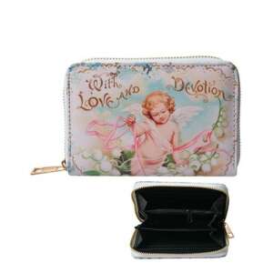 Angyalos Pénztárca - Romantikus Műanyag Táska - 10x15cm
