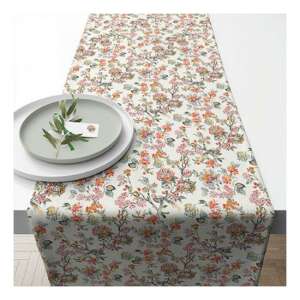 Oriental asztali futó, 40x150cm, 100% pamut, virágmintás - Ambiente