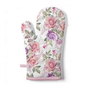 Josephine virágos sütőkesztyű, 18x30cm, 100% pamut - Konyhai eszköz